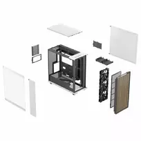 fractal design north xl - Fractal Design North XL Chalk White TG Clear FD-C-NOR1X-04 - 8 nuotrauka