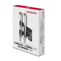 psn card - AXAGON PCEA-PSN PCI-Express kortelė su 1x lygiagrečiuoju ir 2x nuosekliaisiais prievadais 250 kbps Juoda (Black) - 2 nuotrauka