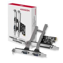 psn card - AXAGON PCEA-PSN PCI-Express kortelė su 1x lygiagrečiuoju ir 2x nuosekliaisiais prievadais 250 kbps Juoda (Black) - 4 nuotrauka