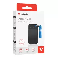 isoriniai ssd - Verbatim diskas SSD 2TB - raktų pakabukas su laidu USB 3.2 gen.2 juodos ir mėlynos spalvos 32195 - 5 nuotrauka
