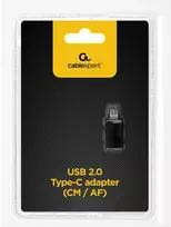 adapteriai type c - Gembird Adapter USB-C / USB Black - 2 nuotrauka