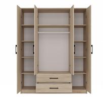 spintos - Topeshop ROMANA 160 SON bedroom wardrobe/closet 11 shelves 4 door(s) Oak - 3 nuotrauka