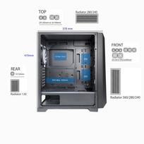 atx korpusai - Kompiuterio korpusas Xilence XG131, juoda - 5 nuotrauka