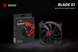 120mm fan - SAVIO BLADE 120mm 4-pin Juodas (Black) - 3 nuotrauka