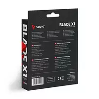 120mm fan - SAVIO BLADE 120mm 4-pin Juodas (Black) - 4 nuotrauka