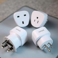 us eu adapteriai - SAVIO AP-01 Kelioninis adapteris, JAV lizdas – ES kištukas Baltas (White) - 2 nuotrauka
