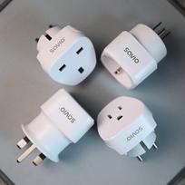us eu adapteriai - SAVIO AP-01 Kelioninis adapteris, JAV lizdas – ES kištukas Baltas (White) - 3 nuotrauka