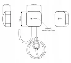 2 2 5 - Defenzo Wallbox Home AC11 11kW Type 2, 5 m, Balta (White) - 3 nuotrauka