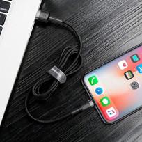 usb lightning laidas baseus - Baseus CALKLF-BG1 Lightning - USB Black - 4 nuotrauka