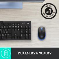 belaide pele logitech - Logitech | Full size Mouse | M190 | Wireless | USB | Blue | 910-005907 - 3 nuotrauka