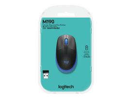belaide pele logitech - Logitech | Full size Mouse | M190 | Wireless | USB | Blue | 910-005907 - 6 nuotrauka