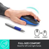 belaide pele logitech - Logitech | Full size Mouse | M190 | Wireless | USB | Blue | 910-005907 - 8 nuotrauka