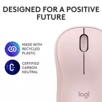 silent mouse - Logitech M240 Silent Rožinė (Pink) - 5 nuotrauka