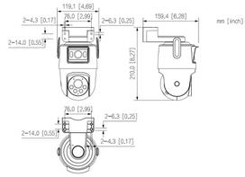 apsaugos kamera dome - Dahua P5D-5F-PV-0280B/600B Wi-Fi kamera - 4 nuotrauka