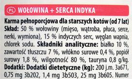 animonda carny 400 g - Animonda Carny Senior su jautiena ir kalakutų širdimis 400 g - 2 nuotrauka