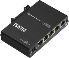 tinklo sakotuvas 10 - Teltonika DIN Rail Switch | TSW114 | Unmanaged | Wall-mountable | Gigabit Ethernet (copper) ports quantity 5 | Power supply type 2-pin industrial DC power socket | TSW114000000 - 5 nuotrauka