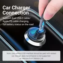 venta - Vention USB 2.0 - USB-C adapteris PVC - Juodas - 8 nuotrauka