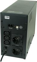ac ac maitinimo saltiniai - Gembird EG-UPS-034 nepertraukiamo maitinimo šaltinis (UPS) Line-Interactive 1500 VA 900 W Juodas (Black) - 2 nuotrauka