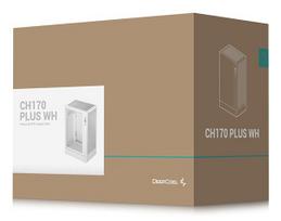 baltas psu - DeepCool CH170 PLUS WH Bokštas Baltas (White) - 2 nuotrauka