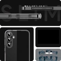 telefonas a55 - JUST MUST Anti-Bacteria TPU Samsung Galaxy A55, nugarėlė, silikoninė, skaidri - 3 nuotrauka