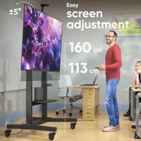 laikiklis 200x200 - TV SET ACC MOTOR. MOBILE STAND/50-100" BLACK TS1991E-B ONKRON - 6 nuotrauka