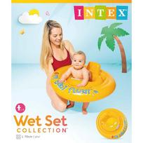 babos babos - Pripučiamas fotelis Intex, geltonas - 3 nuotrauka