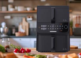 karsto oro gruzdintuves 10l - Heinner Karšto Oro Gruzdintuvė HAF-C10DBS25BK 10L Juoda (Black) - 3 nuotrauka