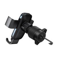 baseus laikikli - Baseus Metal Age 3 Gravity Car Phone Holder for Air Vent - Juodas (Black) - 4 nuotrauka