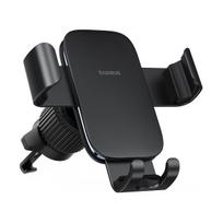 baseus laikikli - Baseus Metal Age 3 Gravity Car Phone Holder for Air Vent - Juodas (Black) - 6 nuotrauka