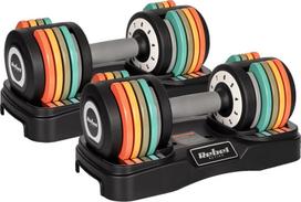 x10 - Automatiniai reguliuojami ketaus hanteliai REBEL ACTIVE 2x10 kg RBA2335 - 1 nuotrauka