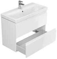 praustuvas - Vonios spintelė CERSANIT MODUO SLIM 80, balta (White) - 5 nuotrauka