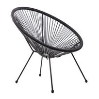 Krėslas Homla Acapulco Fiesta, juodas (Black)
