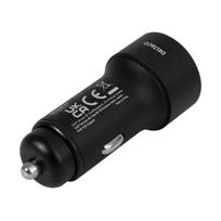 usbc - DELTACO 12/24V, 1xUSB-C, PD 18 W, 1xUSB-A, 18 W, 36W, juodas / USBC-CAR122 - 4 nuotrauka