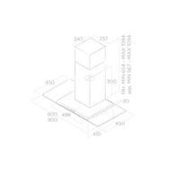 montuojamas gartraukis - Elica FLAT GLASS IX/A/60 - 3 nuotrauka