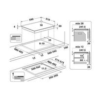 elektrine kaitlente - Whirlpool WSQS460NE - 2 nuotrauka