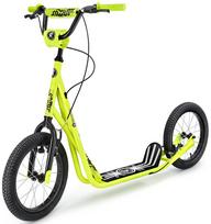 paspirtukas su pripuciamais ratais - HyperMotion Runkie 16" Geltonas (Yellow) - 2 nuotrauka