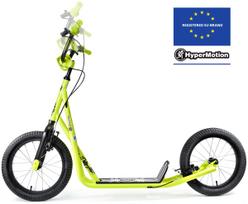 paspirtukas su pripuciamais ratais - HyperMotion Runkie 16" Geltonas (Yellow) - 9 nuotrauka