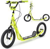 paspirtukas su pripuciamais ratais - HyperMotion Runkie 16" Geltonas (Yellow) - 10 nuotrauka