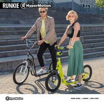 paspirtukas su pripuciamais ratais - HyperMotion Runkie 16" Geltonas (Yellow) - 12 nuotrauka