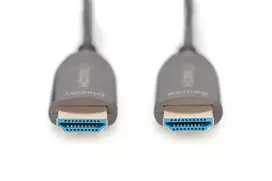 hdmi 2.1 fiber cable - ASSMANN HDMI AOC Hybrid-fiber connection cable Type A M/M 30m UHD 8K60Hz CE gold bl - 2 nuotrauka