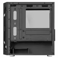 pc case black micro atx - Silverstone Fara H1M Black (Juodas) - 2 nuotrauka