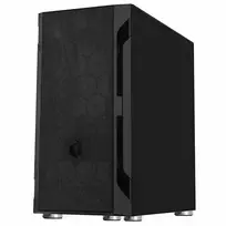 pc case black micro atx - Silverstone Fara H1M Black (Juodas) - 5 nuotrauka