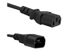 kabelis 3x1 0 - Qoltec Cable for UPS C13 / C14 Black 3m - 5 nuotrauka