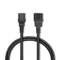kabelis 3x1 0 - Qoltec Cable for UPS C13 / C14 Black 3m - 6 nuotrauka
