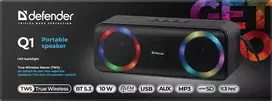 bluetooth garsiakalbis nesiojamas - DEFENDER Q1 10W - 6 nuotrauka