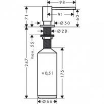 skystis -  Hansgrohe A41 40438000 | HA00139 - 2 nuotrauka