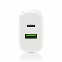 usb c laidas pd - Everactive SC-370Q USB/USB-C įkroviklis QC3.0 25W Balta (White) - 2 nuotrauka