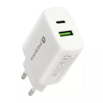 usb c laidas pd - Everactive SC-370Q USB/USB-C įkroviklis QC3.0 25W Balta (White) - 3 nuotrauka