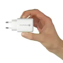 usb c laidas pd - Everactive SC-370Q USB/USB-C įkroviklis QC3.0 25W Balta (White) - 7 nuotrauka