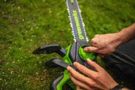 akumuliatoriniai grandininiai pjuklai su akumuliatoriais - Greenworks GD24CS30K4, 30 cm - 3 nuotrauka